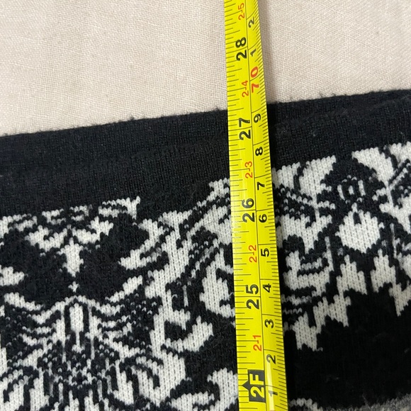 Colour Works Womens Sweater Size XS Gray Multicolored Jacquard Printed Knit Top - Picture 7 of 9